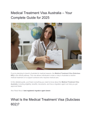 Medical Treatment Visa Australia – Your Complete Guide for 2025 - Google Docs