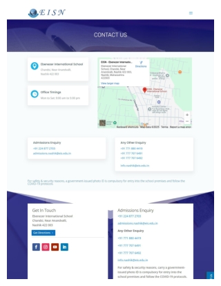 Award-winning schools in Nashik | Ebenezer International School Nashik