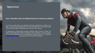 Top 7 Must-Have Bicycle Riding Clothes for Endurance Riders