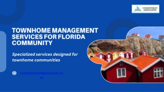Townhome Management Services for Florida Community
