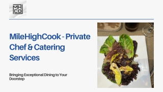 MileHighCook - Private Chef & Catering Services