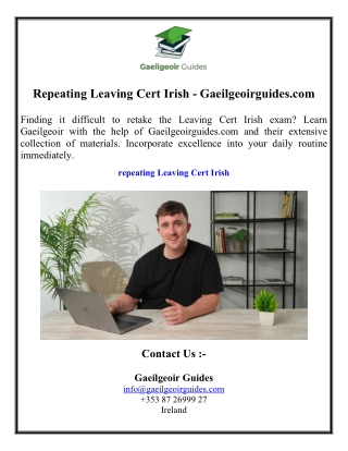 Repeating Leaving Cert Irish - Gaeilgeoirguides.com