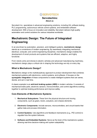 Mechatronic Design (1)