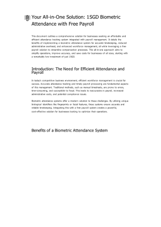 Your All-in-One Solution_ 1 SGD Biometric Attendance with Free Payroll (1)