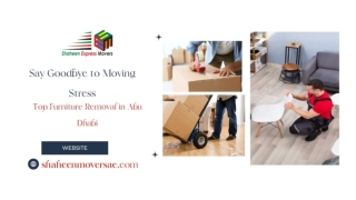 Say Goodbye to Moving Stress – Top Furniture Removal in Abu Dhabi
