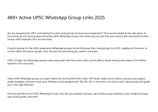 710  UPSC WhatsApp Group Links