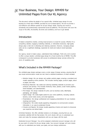 Your Business, Your Design_ RM499 for Unlimited Pages from Our KL Agency