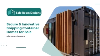 Secure & Innovative Shipping Container Homes for Sale