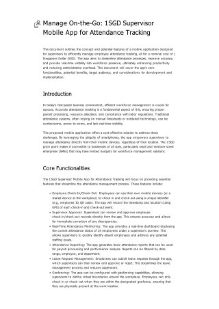 Manage On-the-Go_ 1 SGD Supervisor Mobile App for Attendance Tracking