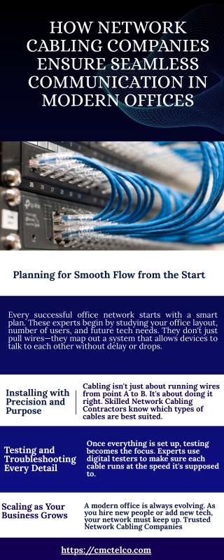 How Network Cabling Companies Ensure Seamless Communication in Modern Offices