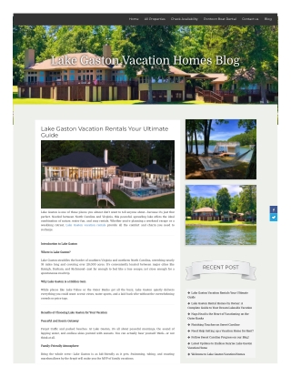 Lake Gaston vacation rentals