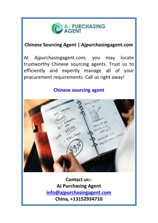 Chinese Sourcing Agent  Ajpurchasingagent.com