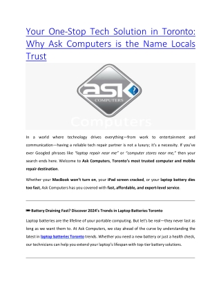 Why Ask Computers is the Name Locals