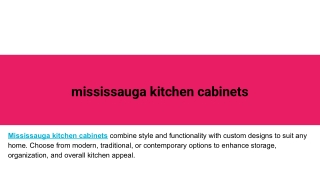 mississauga kitchen cabinets