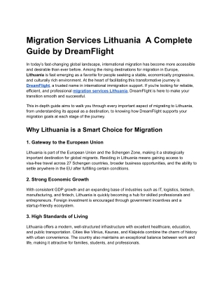 Migration Services Lithuania