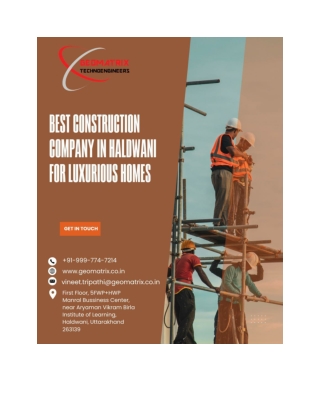 Best Construction Company in Haldwani for Luxurious Homes