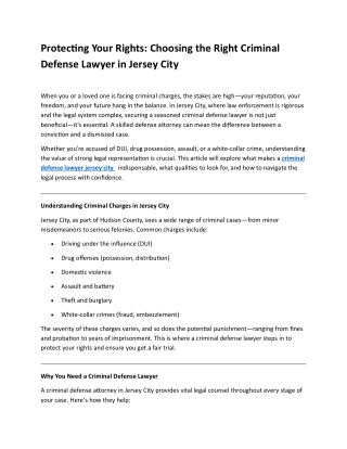 criminal defense lawyer jersey city