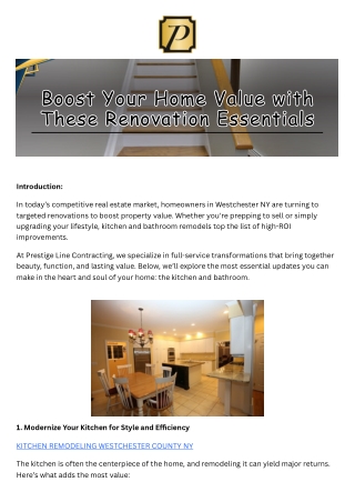 Boost Your Home Value with These Renovation Essentials