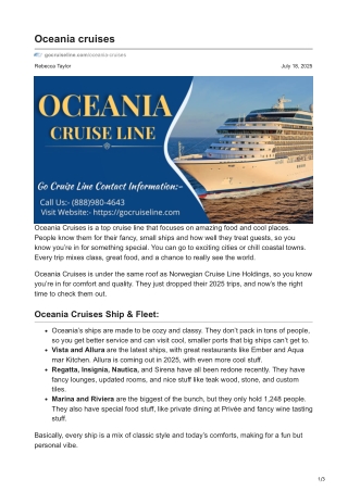 gocruiseline.com-Oceania cruises line
