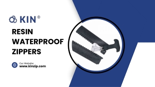 Resin waterproof zippers