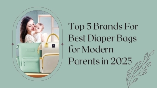 Top 5 Brands For Best Diaper Bags for Modern Parents in 2025