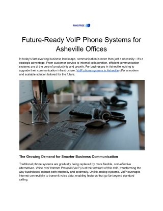 Future-Ready VoIP Phone Systems for Asheville Offices