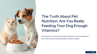 Is Your Dog Getting Enough Vitamins? The Truth About Pet Nutrition