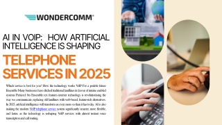 AI in VoIP How Artificial Intelligence is Shaping Telephone Services in 2025