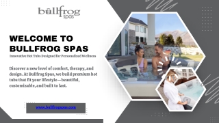 Top Brand Hot Tubs | Bullfrog Spas