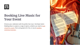 Your Ultimate Guide to Live Wedding & Party Music!