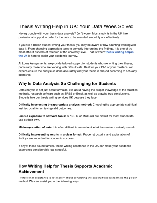 Thesis Writing Help in UK_ Your Data Woes Solved