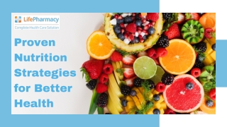 Proven Nutrition Strategies for Better Health