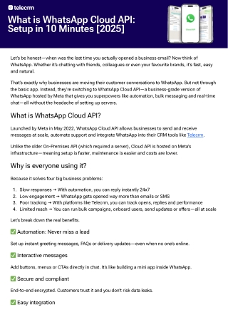 WhatsApp Cloud API