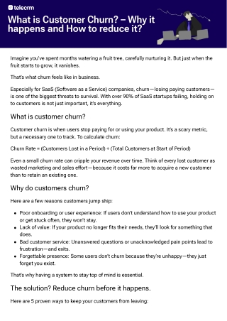 Customer Churn Rate