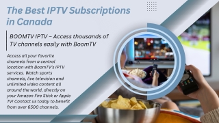The Best IPTV Subscriptions in Canada