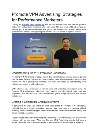 Promote VPN Advertising_ Strategies for Performance Marketers