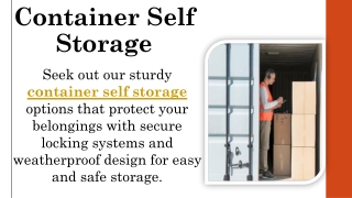 Container Self Storage