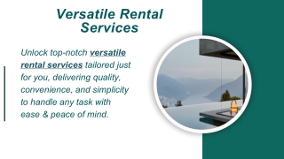 Versatile Rental Services