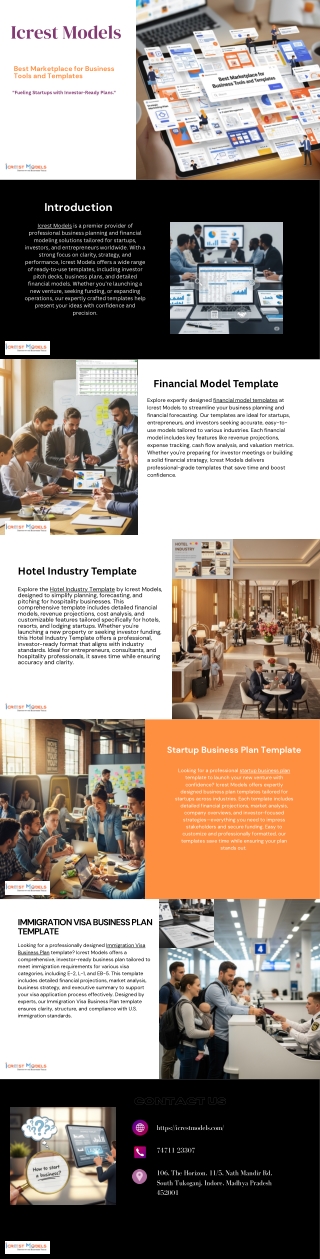 Investor-Ready Business Plan Template by Icrest Models