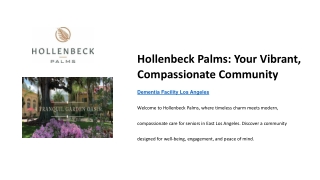 Hollenbeck Palms  Your Vibrant Compassionate Community