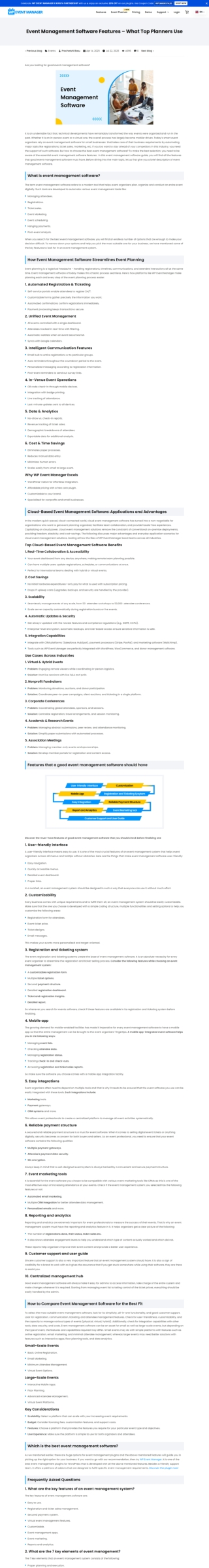 Event Management Software