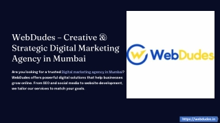 WebDudes – A Creative Digital Marketing Agency in Mumbai