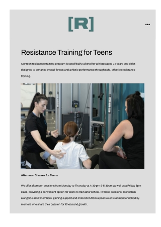 Gyms for Teens Near Me
