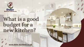 What is a good budget for a new kitchen?