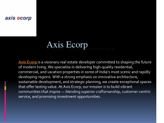 Axis Ecorp