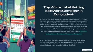 Top White Label Betting Software Company in Bangladesh