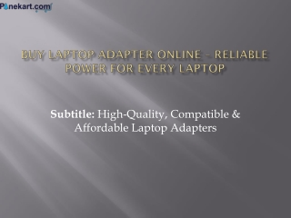 Buy Laptop Adapter Online