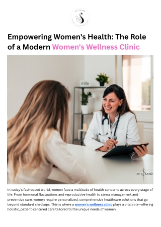 Women's Wellness Clinic - En Santé Med