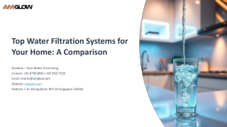 Top Water Filtration Systems for Your Home A Comparison
