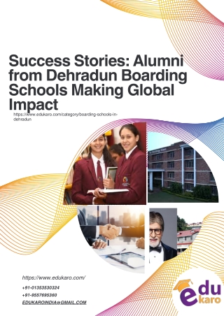 Success Stories Alumni from Dehradun Boarding Schools Making Global Impact